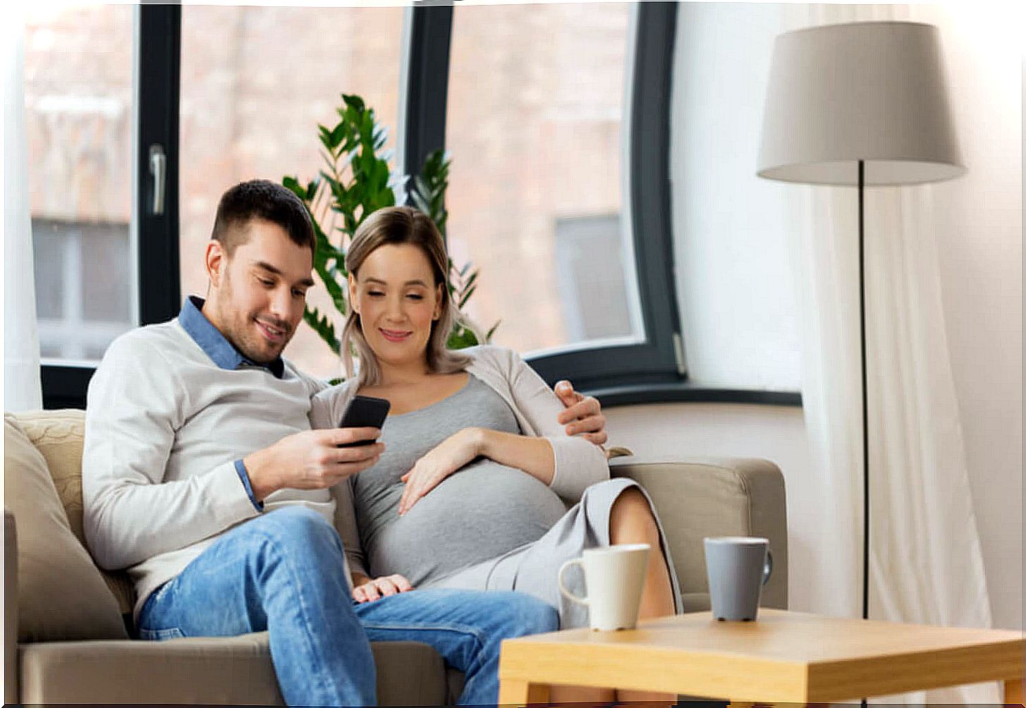 Future dads using some of the apps to choose the baby's name.