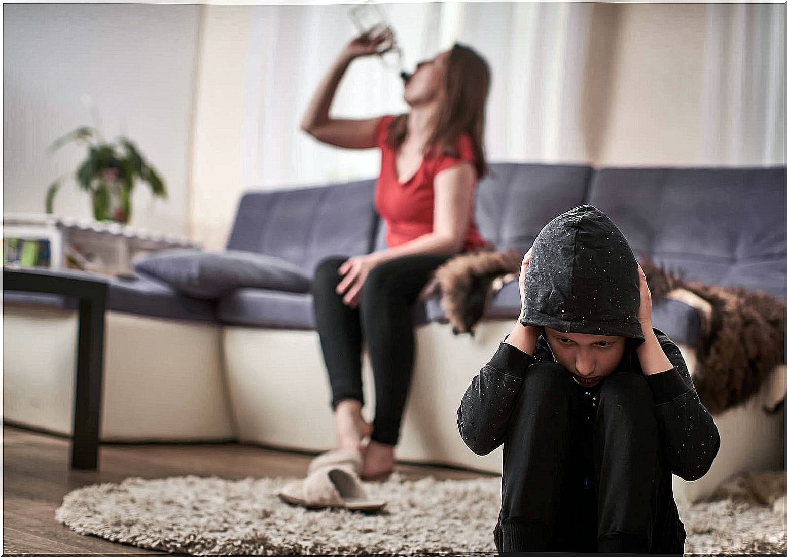 How does maternal alcoholism affect children?