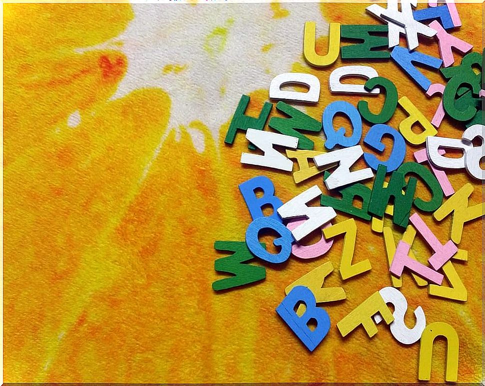 Colorful letters to learn.