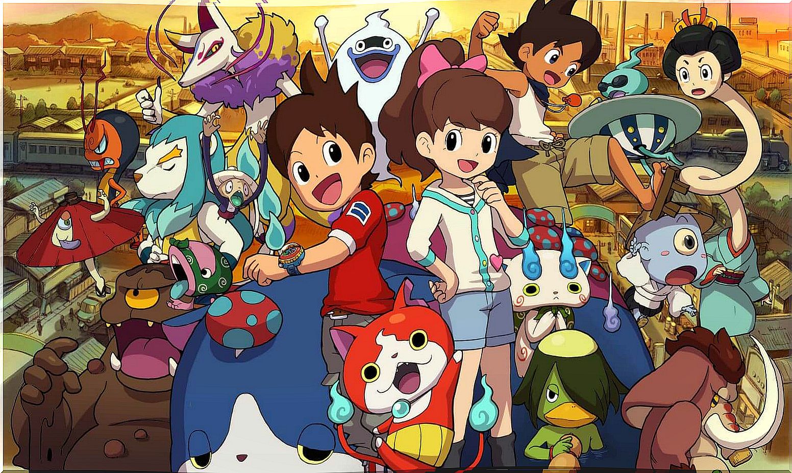 Yokai Watch, anime-style cartoons.